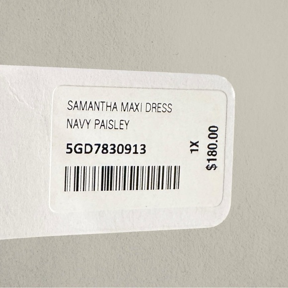 SOFT SURROUNDINGS SAMANTHA MAXI DRESS NAVY PAISLEY 1X NWT - Picture 11 of 11